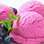 Blueberry ice cream